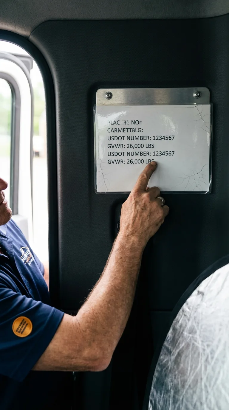 USDOT licensing placard verification in Orwigsburg